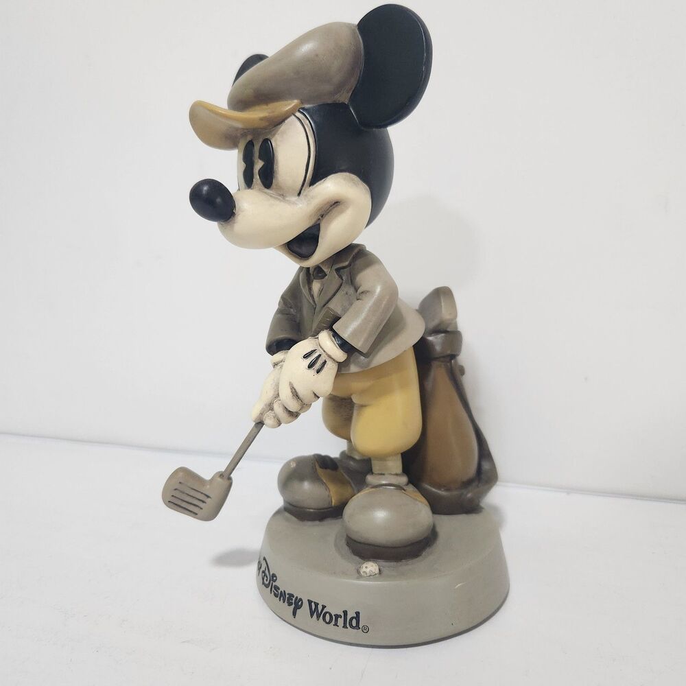 Vintage Mickey Mouse Golf Figure Walt Disney World Golf Bobble Head Golfer 8” - Picture 2 of 7
